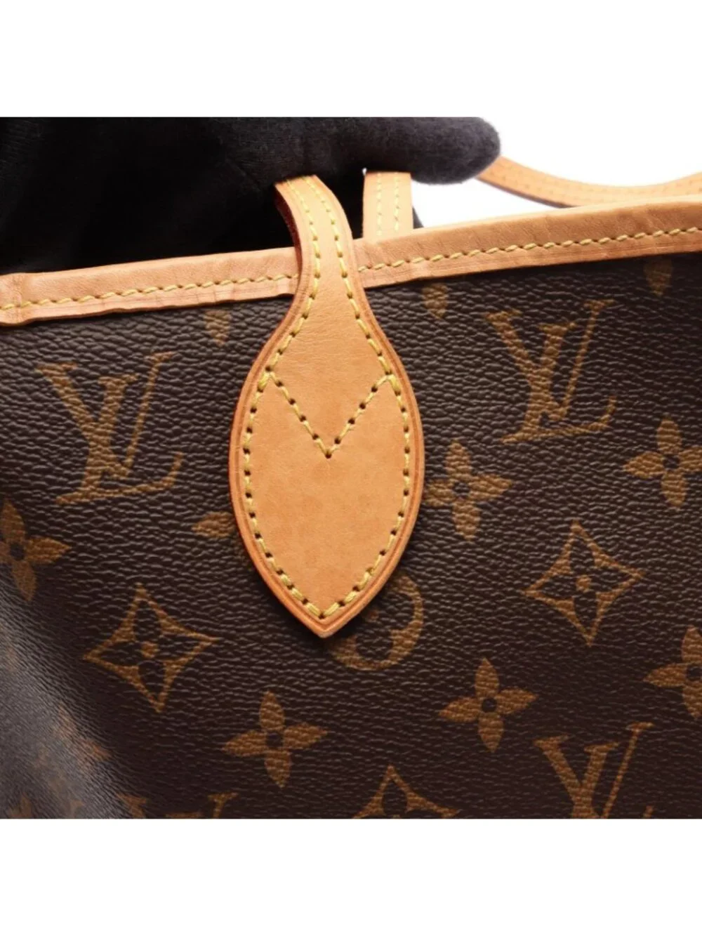 Louis Vuitton Tote Bag Neverfull MM Pivoine Canvas Leather